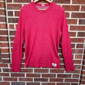 Hollister Thermal Pullover Mens Large Red
